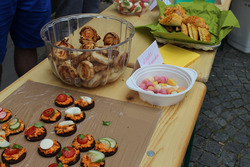 Buffet der StuV beim Hoffest