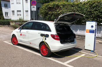 Elektroauto an der Ladestation