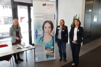 Stand des Studienzentrums für Gesundheitswissenschaften und Management der DHBW Stuttgart