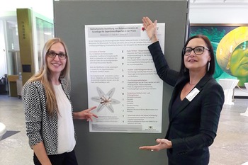 Dr. Bettina Flaiz und Prof. Dr. Claudia Winkelmann (v.li.n.r.)zu Gast auf der Expertentagung an der Wilhelms-Universität Münster.