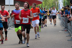 Dennis Geisse beim Halbmarathon