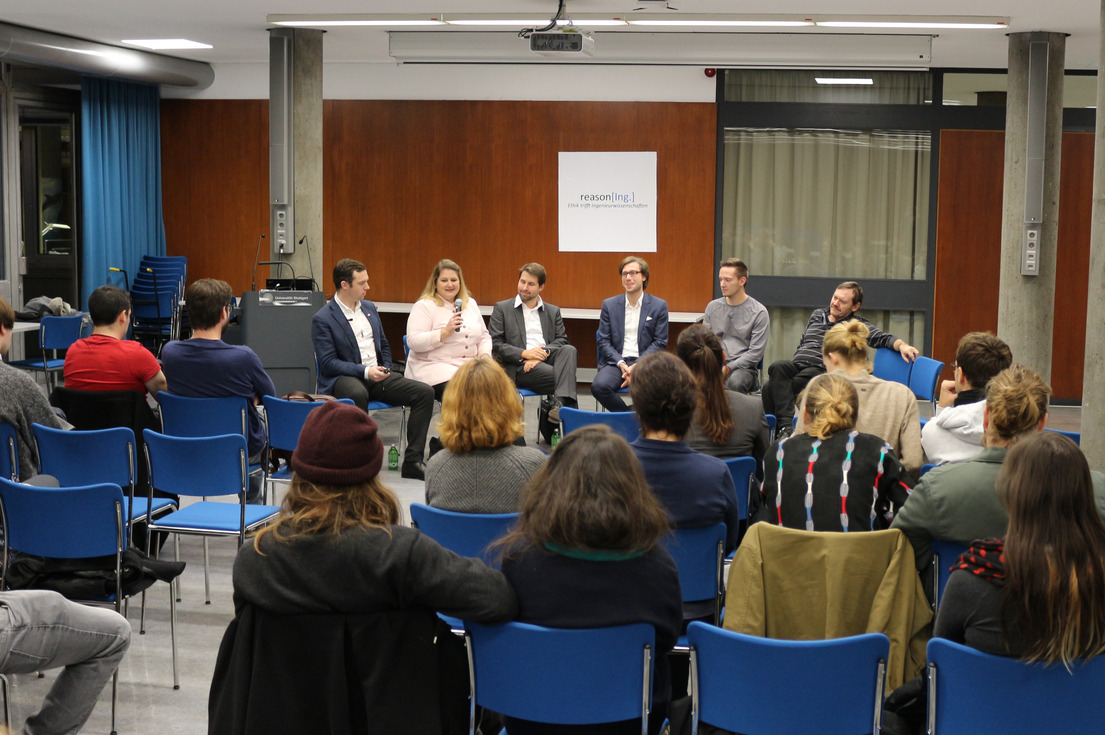 Podiumsdiskussion an der Universität Stuttgart