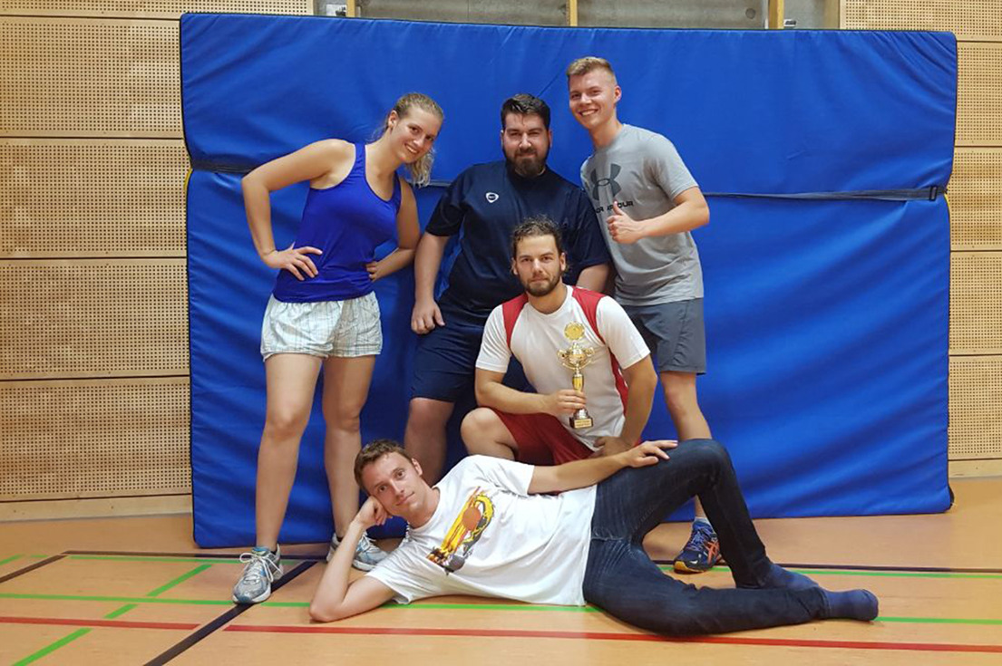 Die Sieger des ersten DHBW Dodgeball Turniers