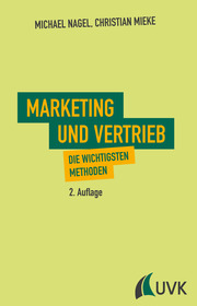 Buchcover Marketing und Vertrieb. Die wichtigsten Methoden.