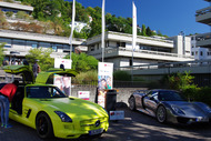 Elektrofahrzeuge Daimler e-SLS und Porsche 918 Spyder