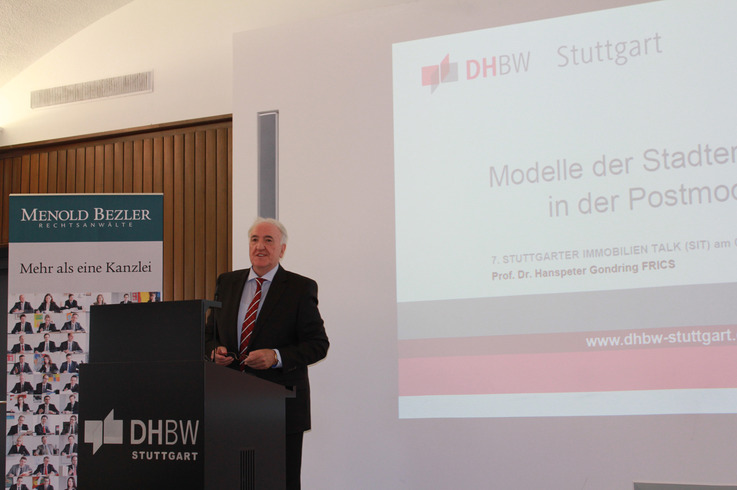 Prof. Dr. Gondring referiert beim 7. Stuttgarter Immobilientalk