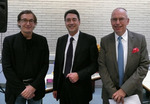 Wolfgang Schorlau (l.) mit Prof. Dr. Joachim Weber (Mitte), Direktor der BA Stuttgart, und Prof Dr. Bernd Müllerschön, Studienbereichsleiter Wirtschaft