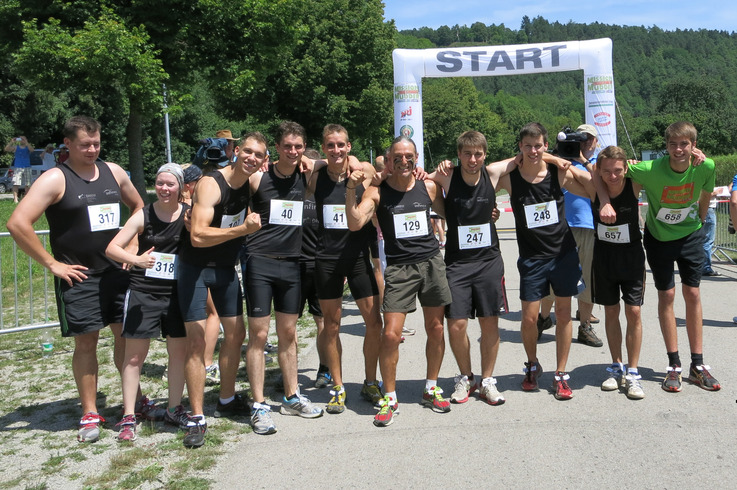 Teilnehmer der DHBW Stuttgart Campus Horb bei Mission Mudder in Horb