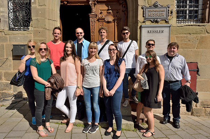 Studierende der DHBW Stuttgart bei der Sektkellerei