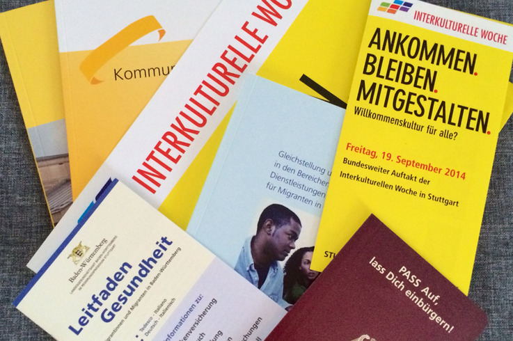 Informationsmaterial der Abteilung Integration der Stadt Stuttgart.