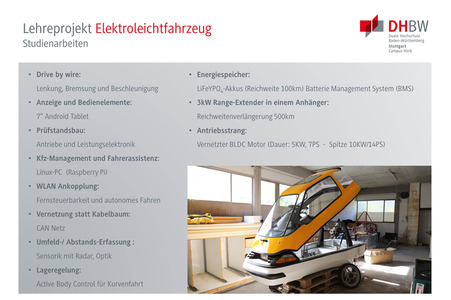 Elektroleichtfahrzeug Studienarbeiten