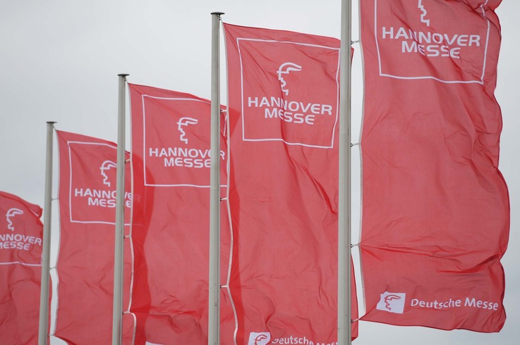 Fahnen Hannover Messe