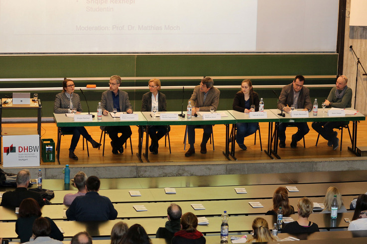 v.l.n.r. Shqipe Rexhepi, Prof. Dr. Klaus Grunwald,  Prof. Dr. Monika Sagmeister, Prof. Dr. Matthias Moch, Hannah Kubon, Jürgen Bernhardt, Mario Hoppe