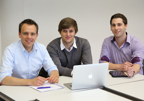 Stefan Glaser, Manuel Bergmann und Andre Stölzle