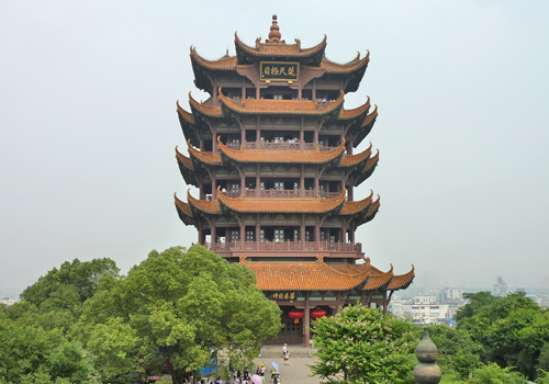 Turm des gelben Kranich in Wuhan, China