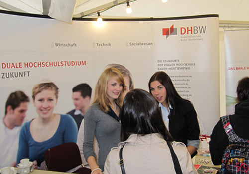 Messestand der DHBW Stuttgart Campus Horb