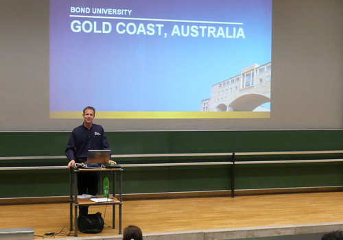 Mark Pallot von der Bond University in Australien an der DHBW Stuttgart