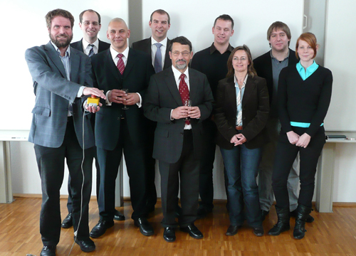 Prof. Martin Plümicke, Markus Behr, Thomas Schnell, Holger Orth, Prof. Matthias Vogel, Andreas Grau, Heike Blattert, Johannes Wagner, Maike Epple (v. li. n. re.)