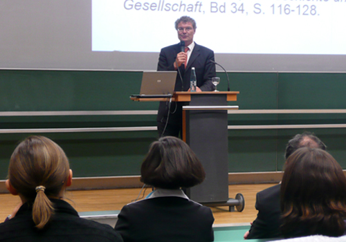 Ringvorlesung zum Thema Arbeitszeit: Prof. Dr. Jochen Streb