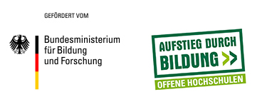 Logo gefördert vom Bundesministerium für Bildung und Forschung & Logo Offene Hochschulen